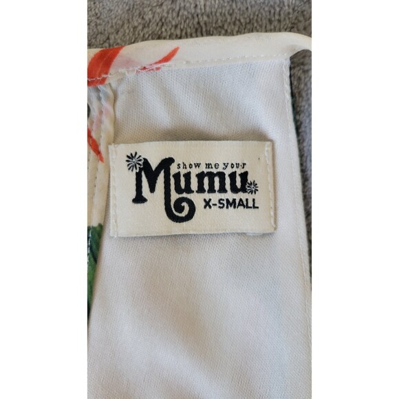 Show Me Your Mumu Paradise Found Gomez Tropical Mini Shift Halter Dress - Picture 4 of 5